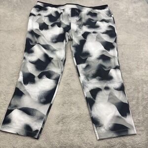 NWT Fabletics Fundamental Pant Mens 3X Black Camo Stretch Sweat Wicking Athletic